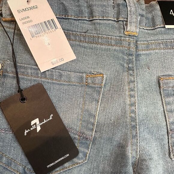 NWT 7 For All Mankind Slimmy Girl’s Jeans (4) - Picture 3 of 5